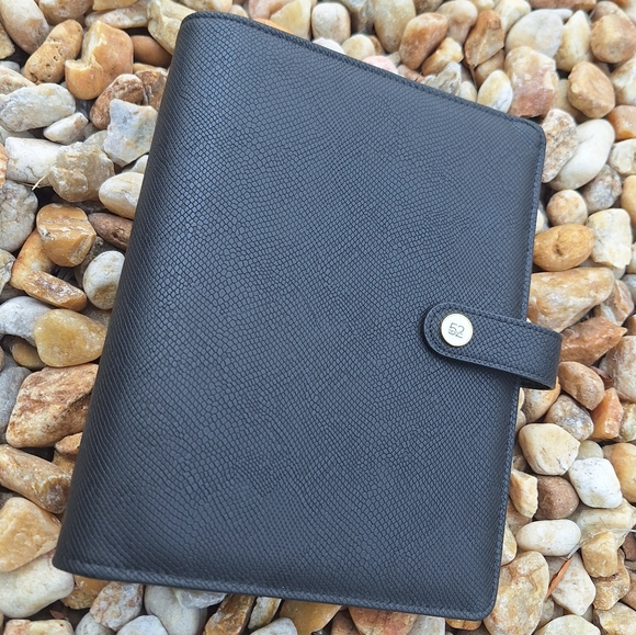 Daytimer Leather Planner 6 Ring Binder Journal Notebook Holder Snakeskin - Picture 15 of 15